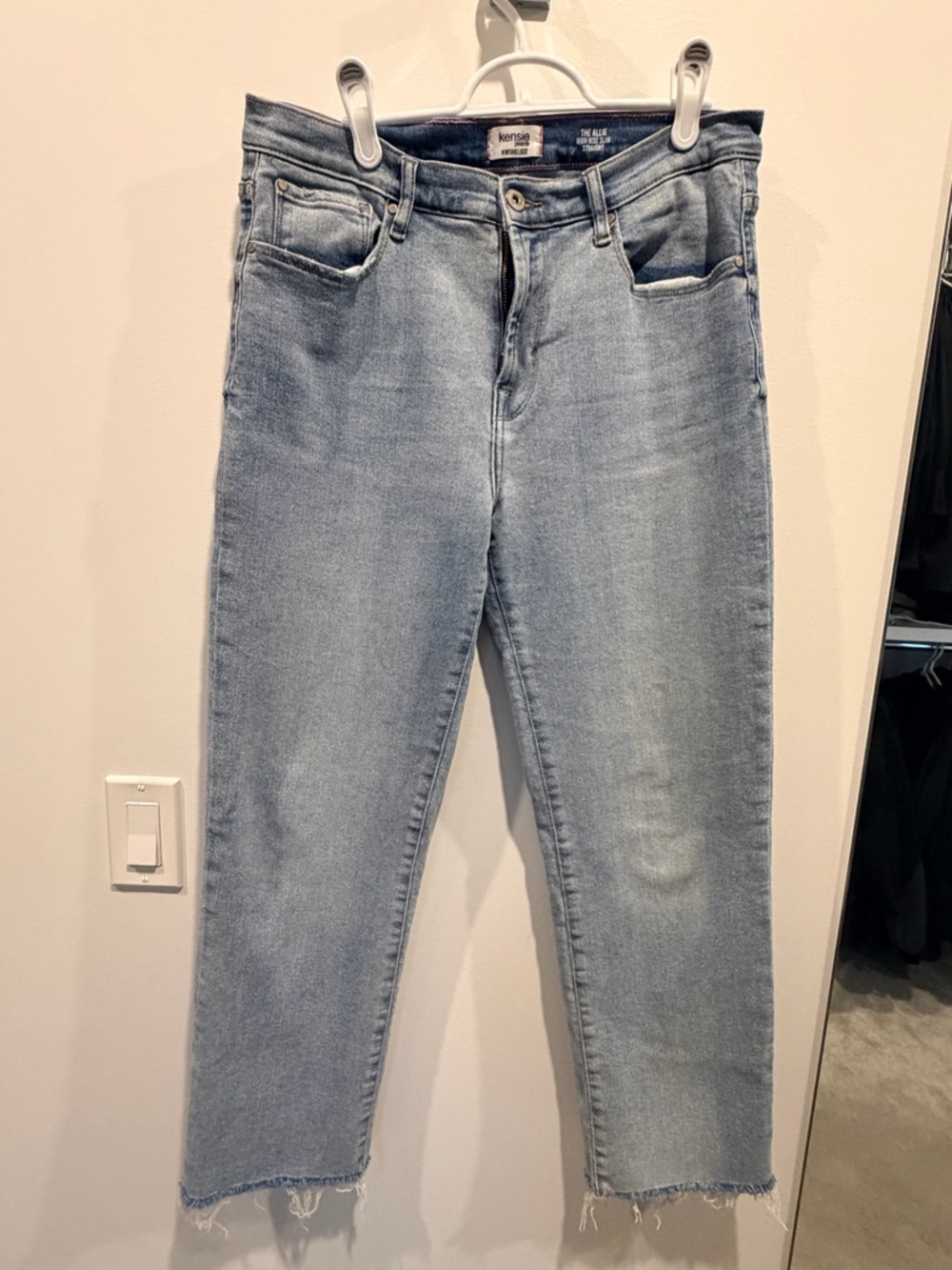 Kensie Allie High Rise Straight Leg Jeans